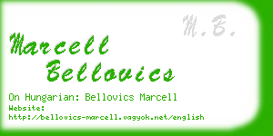 marcell bellovics business card